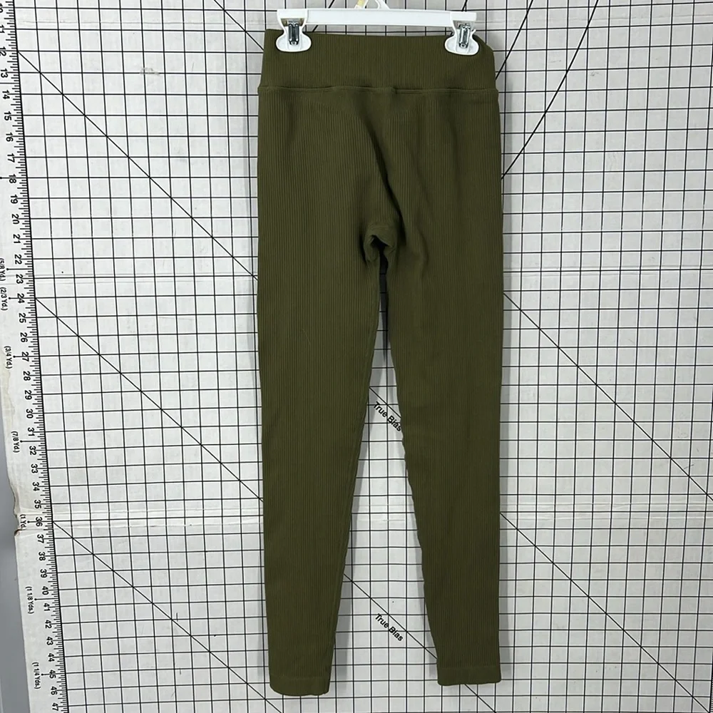 Bo+ Tee green ribbed legging S